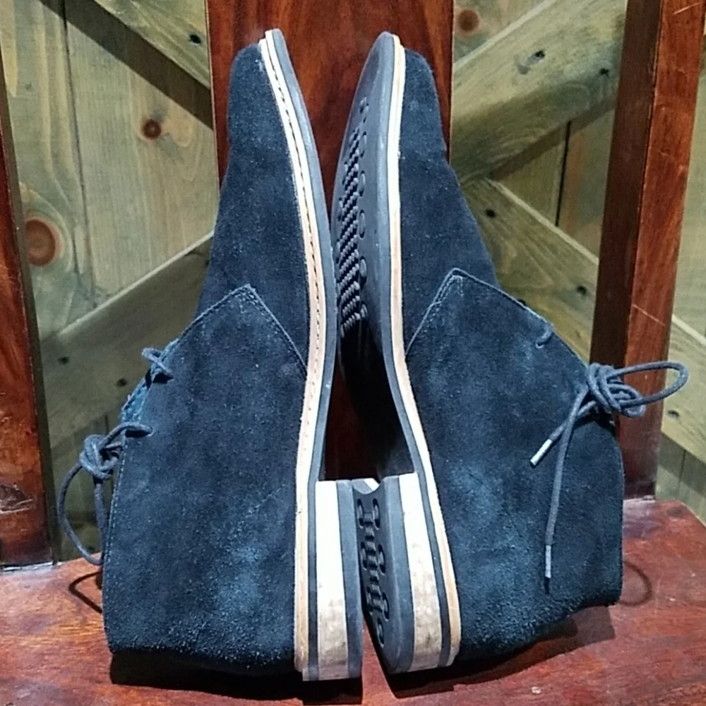 JOSEPH ABBOUD BLACK SUEDE CHUKKA BOOTS SIZE 11.5